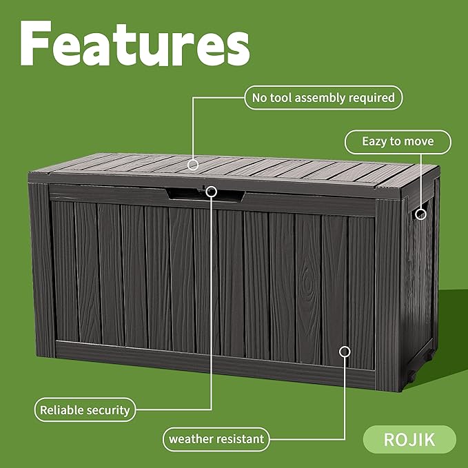 ROJIK Outdoor Storage Housing Deck Box - Image 3