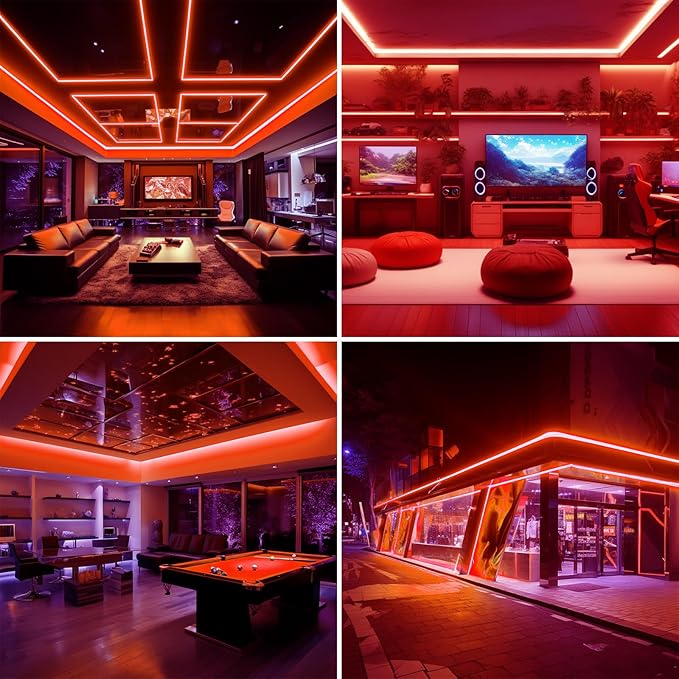 AC 110V COB LED Strip Lights Outdoor Waterproof 65.6ft, IP65 Flexible Cuttable - Image 5