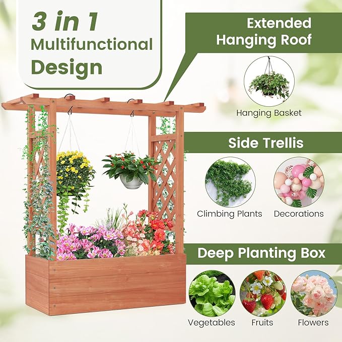 Giantex Set of 2 Raised Garden Bed - Image 2