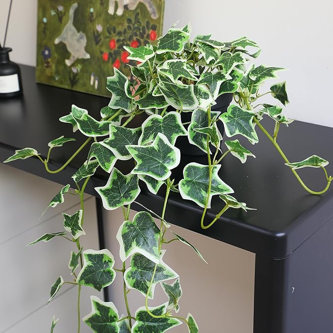 Fake English Ivy Plants in Pots Set of 2 – Realistic Artificial Ivy Greenery - Image 6