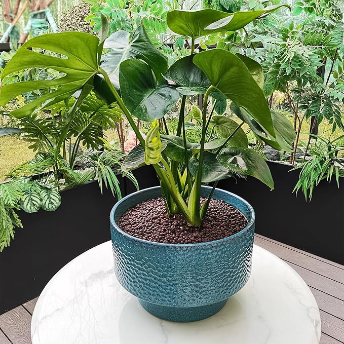 Ceramic Planters 13 Inch, Honeycomb Ceramic Pots - Image 3