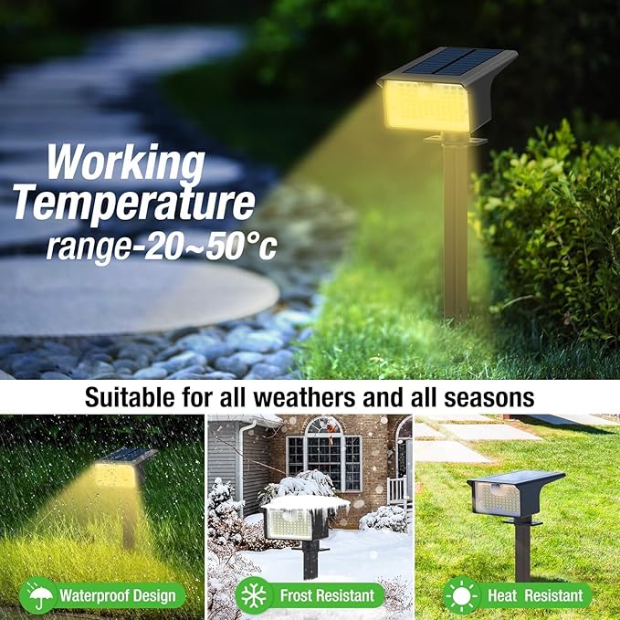 Solar Spot Lights Outdoor Motion Sensor, 3 Modes Motion Sensor Outdoor Lights - Image 5