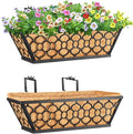 Riare 2 Pack 16 Inch Window Boxes Planters by Riare