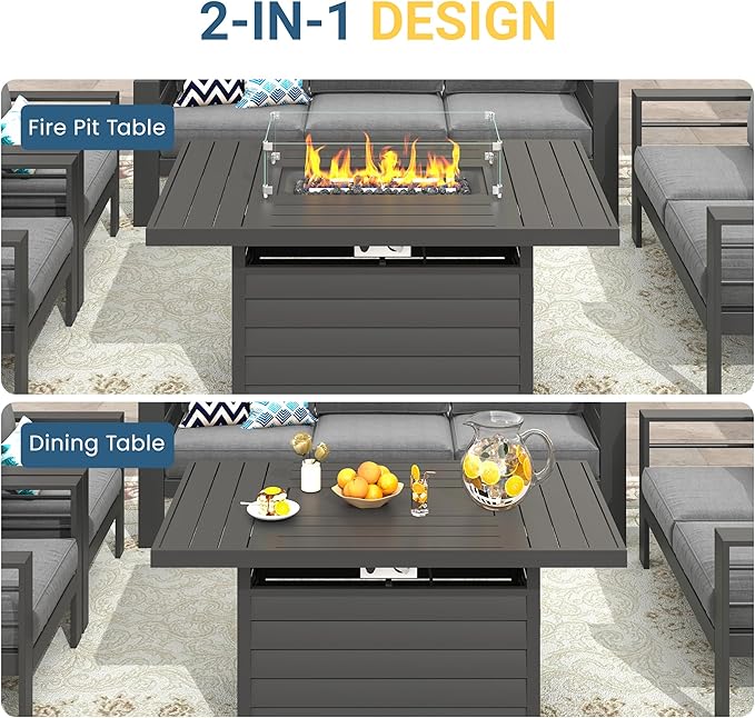 Solaste Aluminum Outdoor Patio Furniture Set - Image 8