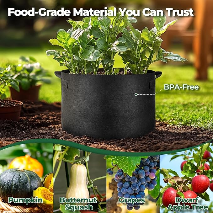 T4U 25 Gallon Grow Bags, Upgrade Grow Bags - Image 3