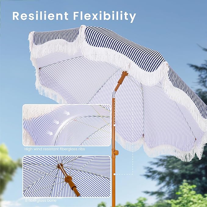 PHI VILLA 7ft Beach Umbrella - Image 4