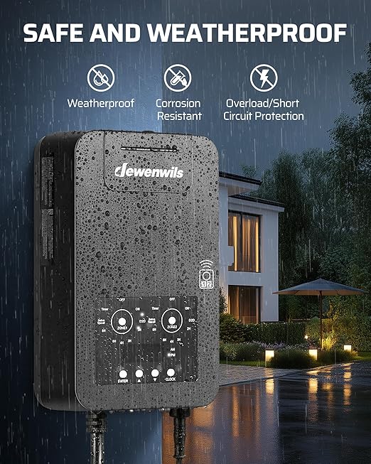 DEWENWILS 300W Low Voltage Landscape Transformer - Image 4