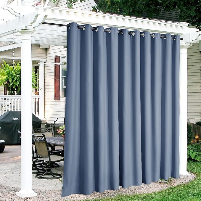 RYB HOME Extra Wide Outdoor Curtains by RYBHOME