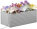 8x4x3 ft Tall Galvanized Raised Garden Bed by Lineware