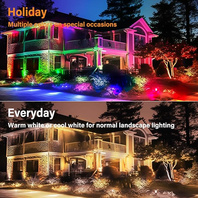 Low Voltage RGBW LED Landscape Lights Spot Lights Outdoor - Image 4