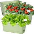 Window Box Planter 6 Packs, 13.8 Inches Rectangle Flower Pots by Oliz