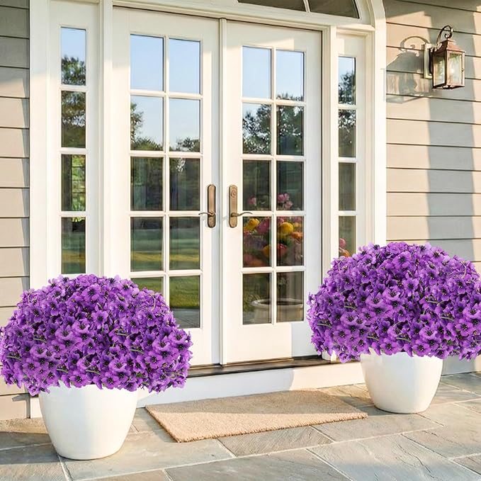 22 Bundles Artificial Flowers Outdoor, Faux Flowers UV Resistant - Image 8