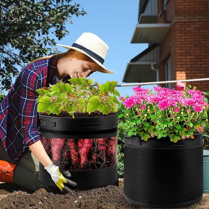 3 Pack 20 Gallon 360° Visibility Potato Grow Bags - Image 6
