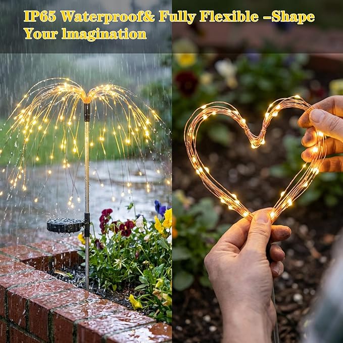 2 Pack Solar Firework Lights Outdoor - Image 4