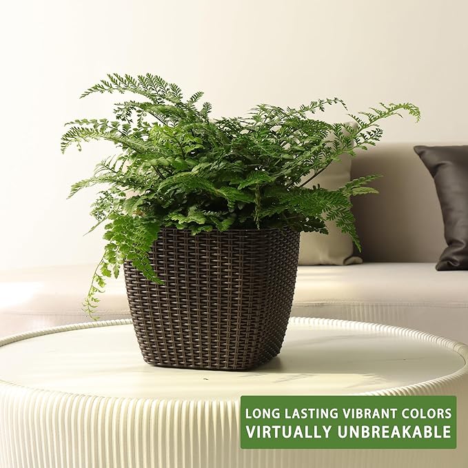 Dexceder 9x8 Self Watering Planter Indoor Outdoor, Inner Mat Design, Thickened - Image 6