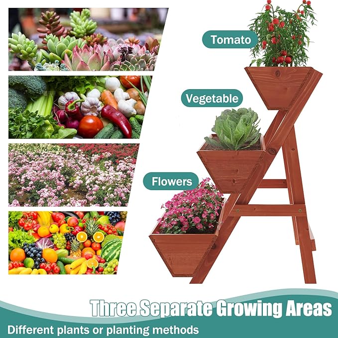 Raised Garden Bed, 3 Tier Vertical Garden Planter - Image 2