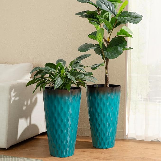 Glitzhome 23.75" H Oversized Tall Planter, - Image 4