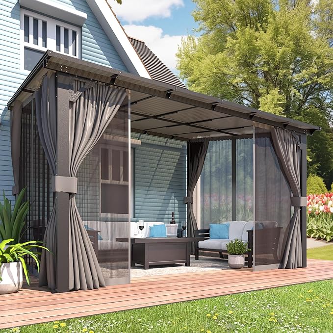 AECOJOY Wall Gazebo 12’ x 10’ - Image 3