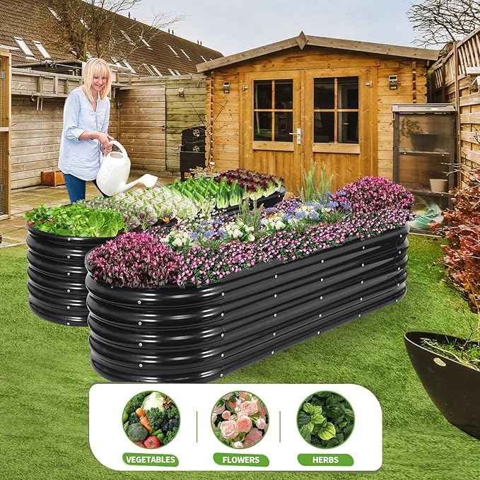 Galvanized Raised Garden Bed Outdoor- Raised Beds - Image 8