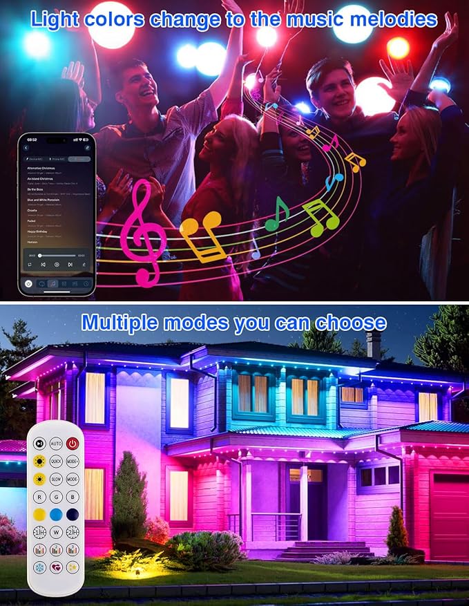 Spot Lights Outdoor, Smart RGBW LED Color Changing Landscape Lights - Image 8