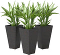 Outsunny 28 Inch Tall Planters for Outdoor Plants, Stackable Tapered Large by Outsunny