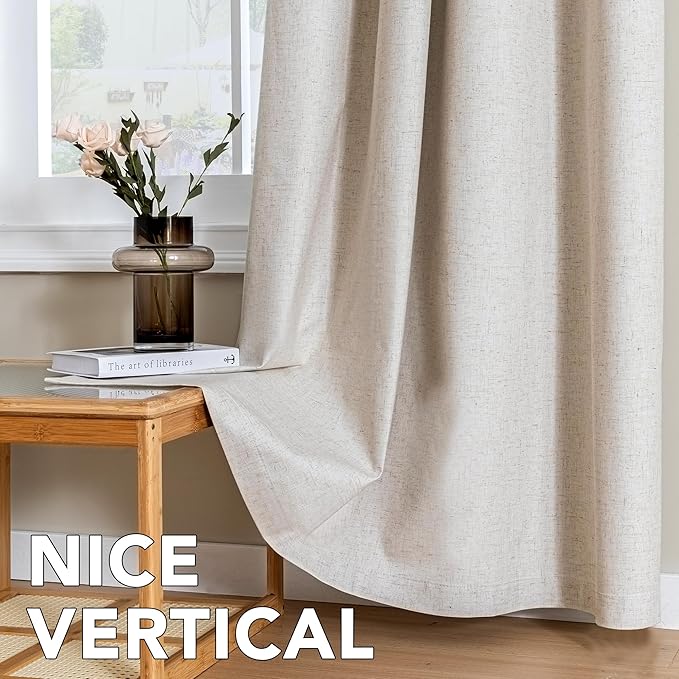 H.VERSAILTEX Linen Curtains 100% Blackout Curtains - Image 7