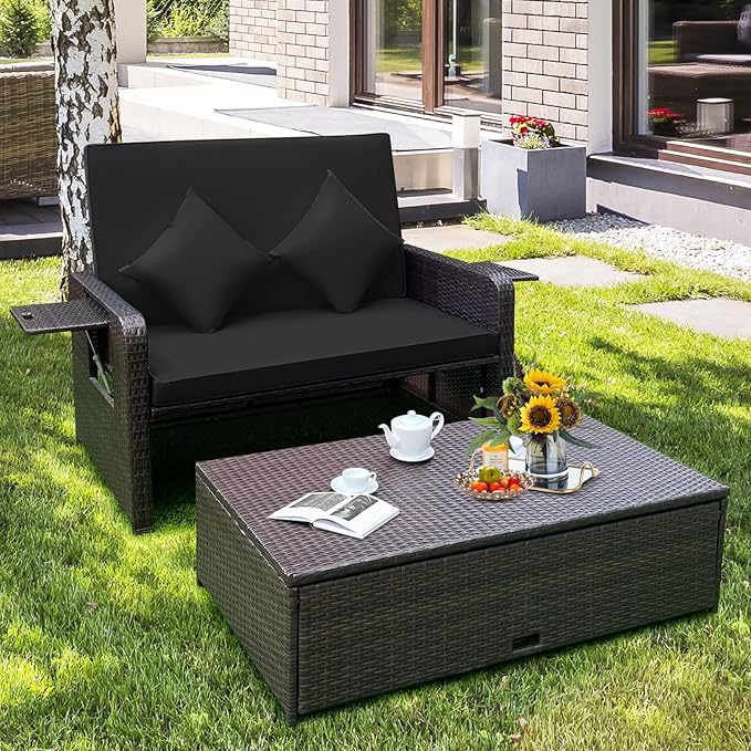 Tangkula Patio Rattan Daybed - Image 3