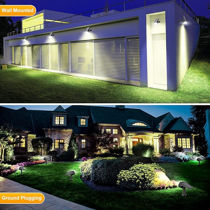 Fabrito 72 LEDs Solar Spot Lights Outdoor Waterproof, 3 Modes Landscape - Image 4