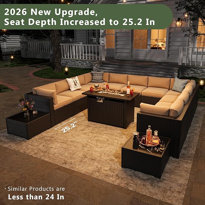 Aoxun 15 Piece Patio Furniture Set - Image 6