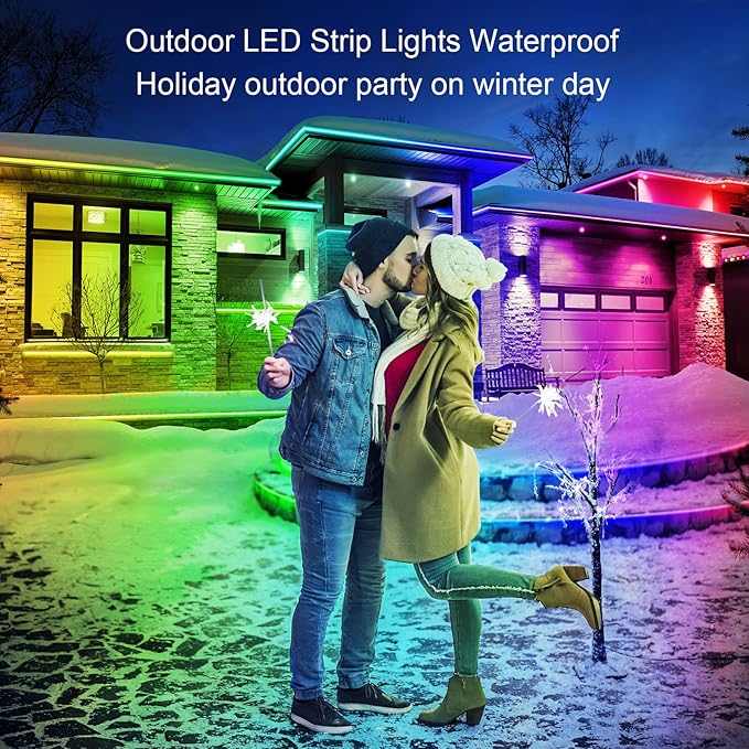 AILBTON 100ft Outdoor LED Strip Lights Waterproof, IP68 Outside Led Light - Image 3
