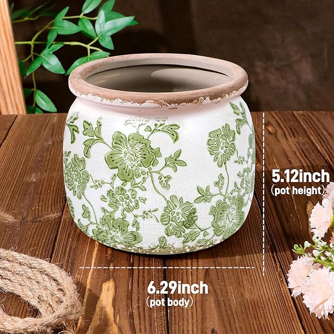 Flower Pot, Vintage Ceramic Pot - Image 7