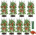 8PCS Tomato Cages for Garden, Tomato Trellis for Raised Garden Bed, 51.2" Tall by GrowYourGreenParadise