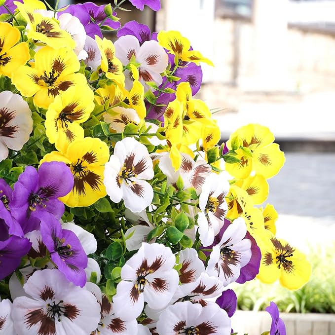 36 Pcs Artificial Fake Pansy Flowers - Image 4