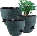 Large Self Watering Pots, 12/10/9 Plastic Planters by UOUZ