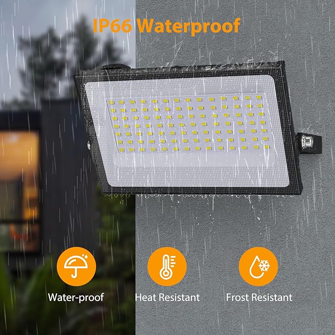 Onforu 120W Flood Lights Outdoor, 12000lm Bright LED Work Light - Image 6