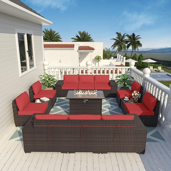 ALAULM 13 Pieces Outdoor Patio Furniture Set - Image 7