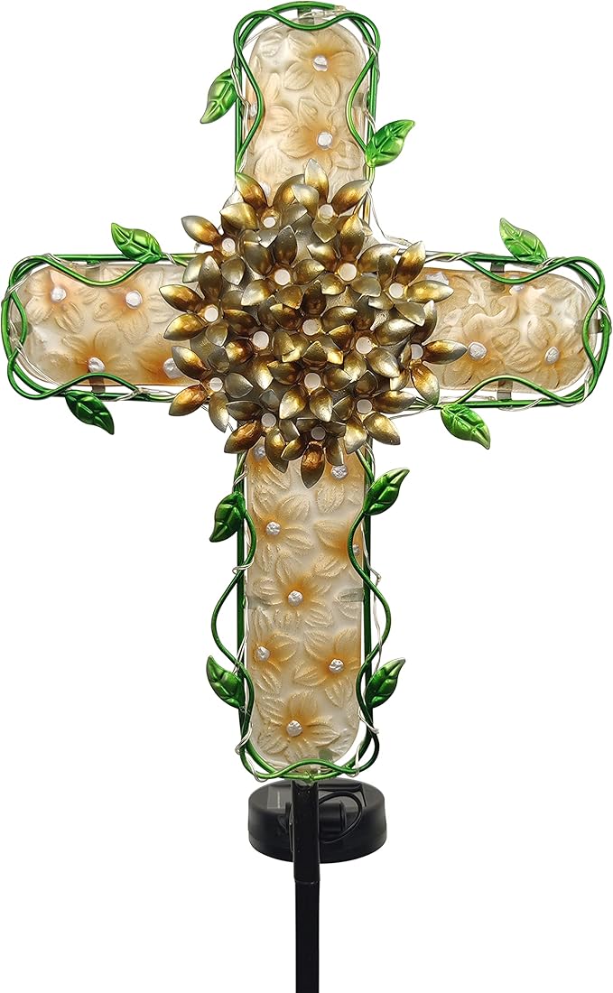 38inch Cross Garden Solar Lights Outdoor Decorative - Image 8