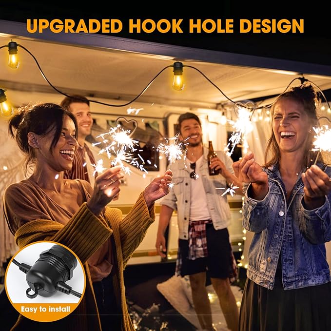 50FT LED Outdoor String Lights - Image 4