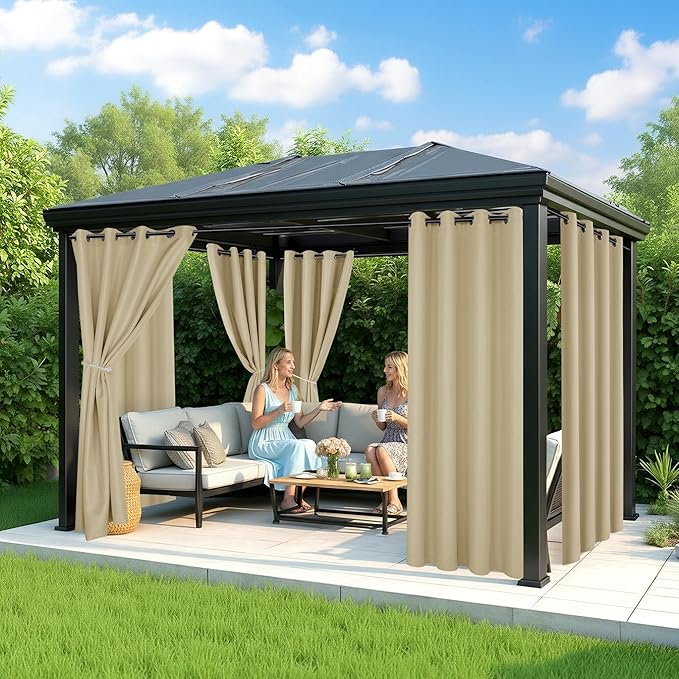 Extra Wide Outdoor Curtains Waterproof - Image 4