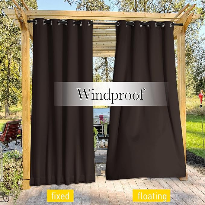 NICETOWN 2 Panels Weighted Blackout Curtains - Image 5
