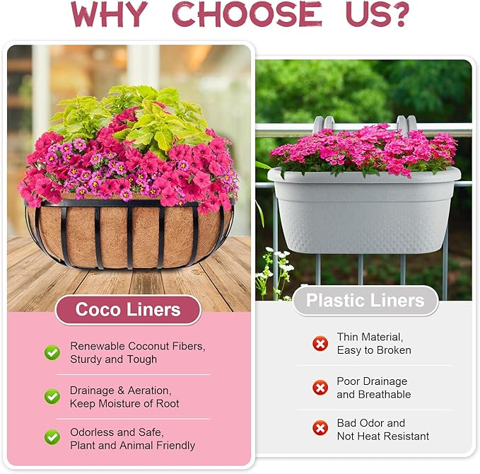Riare 2 Pack 36 Inch Trough Coco Coir Liners - Image 5