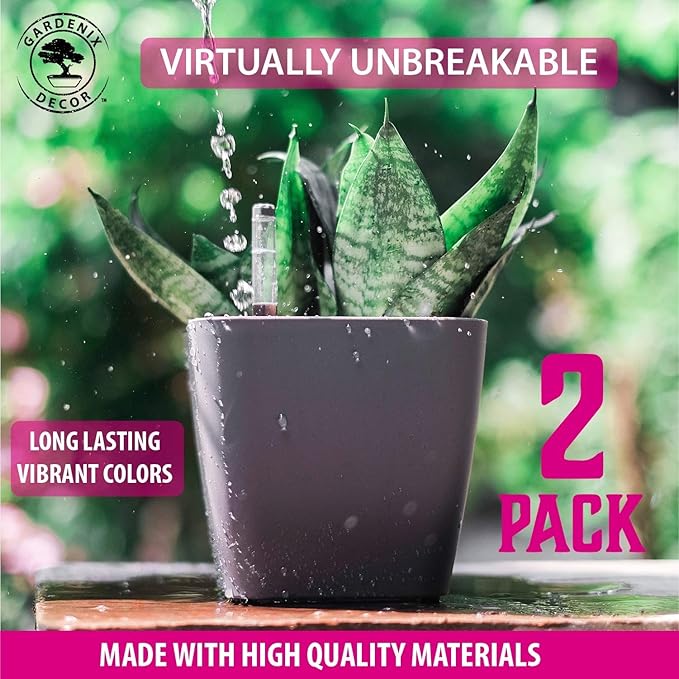 GARDENIX DECOR 5" Self Watering pots - Image 2