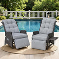 Outdoor Indoor Wicker Recliner by COMLAXFIELD
