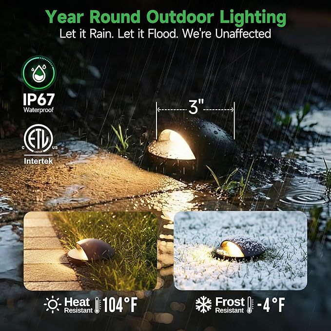 Low Voltage LED Well Landscape Lights - 12V Outdoor IP67 Ground Light - Image 3