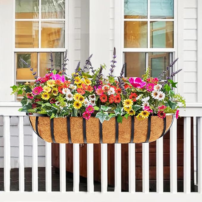 2pcs 30' Planter, Metal Window Box - Image 5