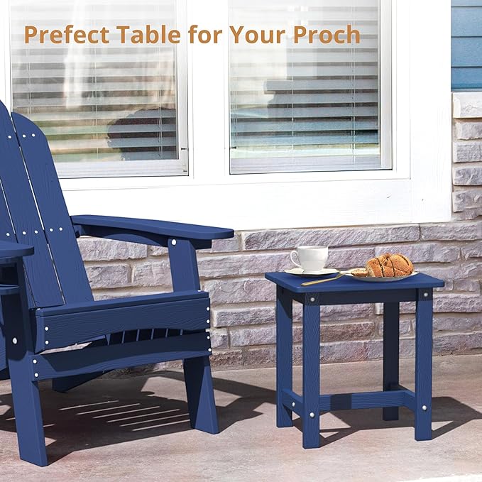 LUE BONA Outdoor Side Table, HDPS Small Outdoor Table, Adirondack Side Table - Image 5
