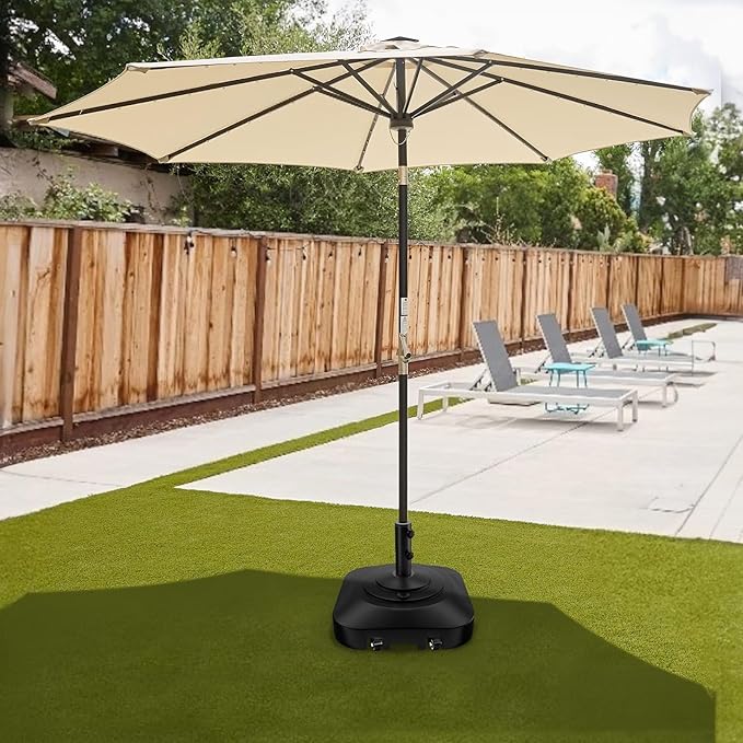 Umbrella Base with 5 Wheels, Upgraded 145lb Umbrella Stand Base, Heavy Duty & - Image 7