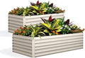 Garvee 2PCS 6x3x2ft Galvanized Raised Garden Bed Outdoor, Rust-Resistant Raised by Garvee