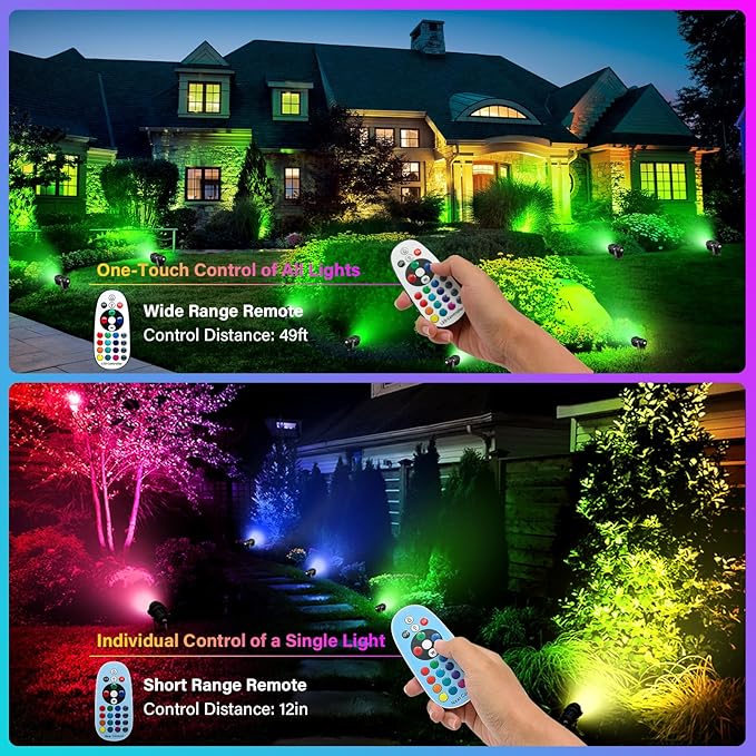 Halloween Christmas Spotlight Outdoor Color Changing Landscape Spotlights - Image 7