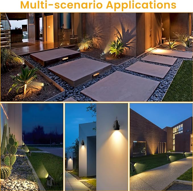 Low Voltage Landscape Lighting, 4 Pack Outdoor LED Landscape Spotlights - Image 7